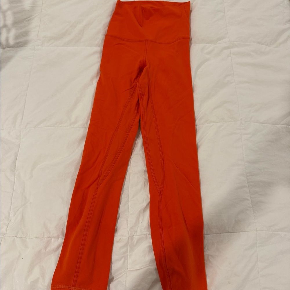 Lululemon Athletica Fiery Orange Leggings